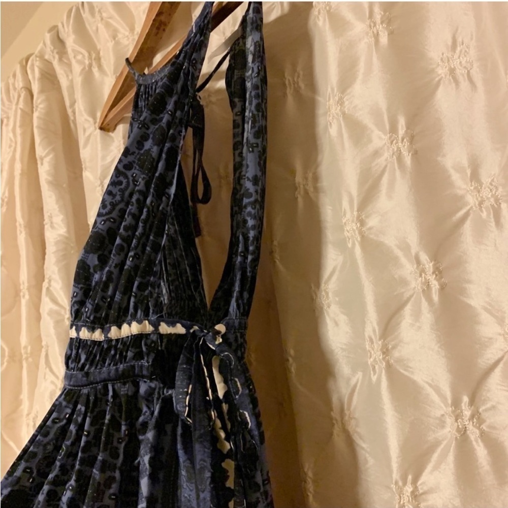 Free People Midsummer’s Day Tunic Blue Mini Dress Tank Top - Picture 4 of 13